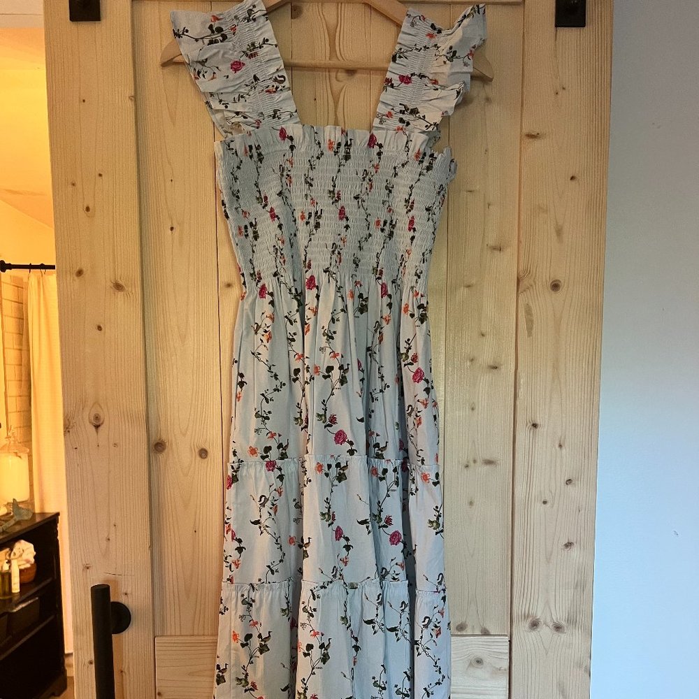 Hill House: Ellie Nap Dress Pond Floral Victorian Romance Sz XS